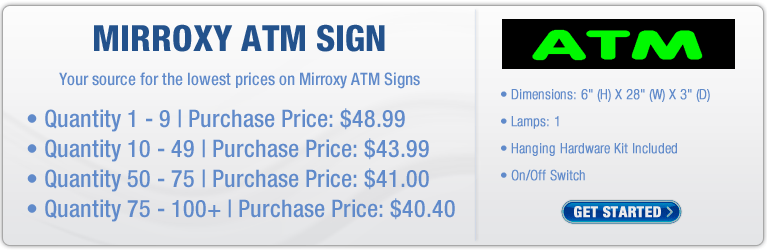 Mirroxy ATM Signs